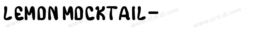 Lemon Mocktail字体转换